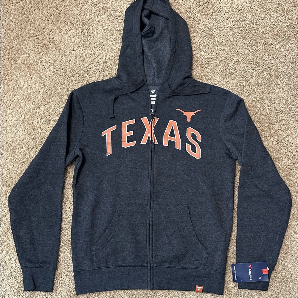 Texas Longhorns Fanatics Full-Zip Hoodie New with tags